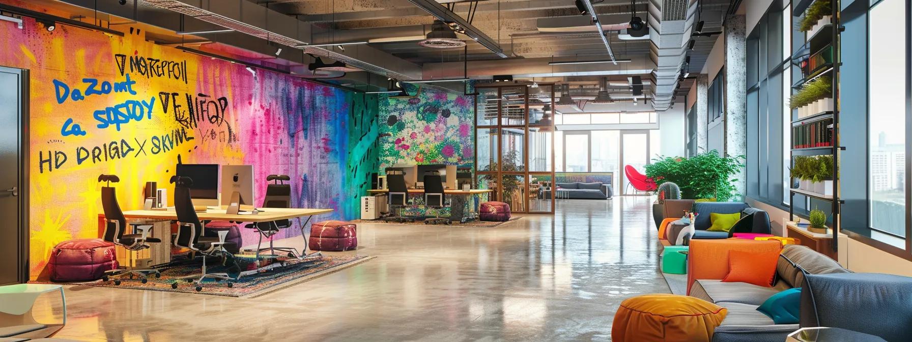 IT office With Dazonn Written on walls